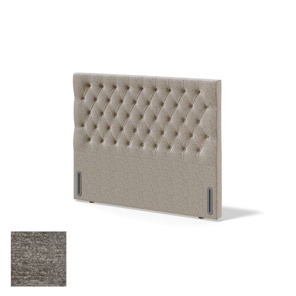 Headboard RED/BLACK SOLHALL AVOLA 80cm, grey