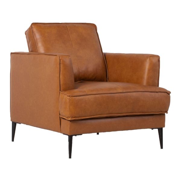 Armchair LEO light brown