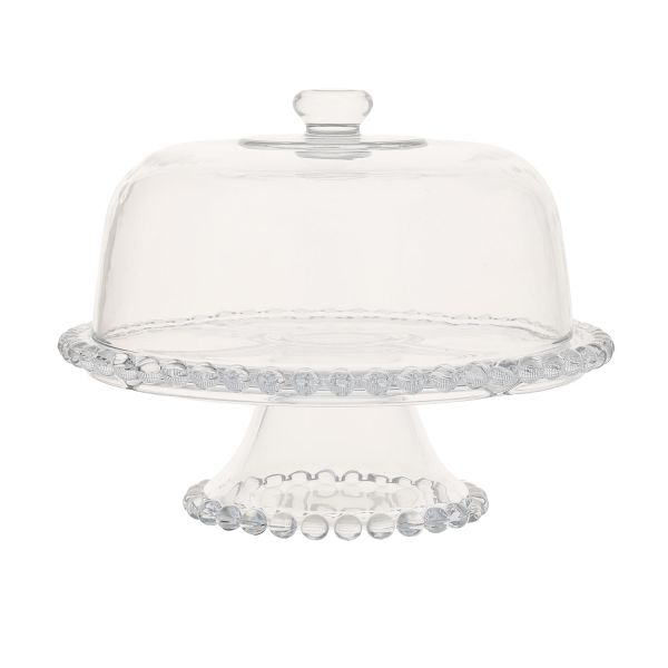 Стеклянный сосуд 3-в-1 CAKE PLATE D31xH23см