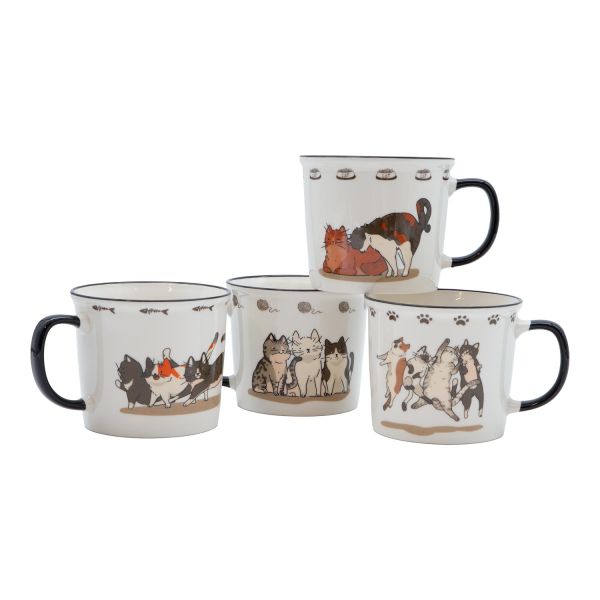 Mug CATS D9xH8cm 400ml, mix