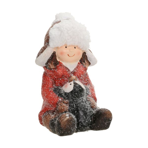 Decoration WISH H18.5cm, girl