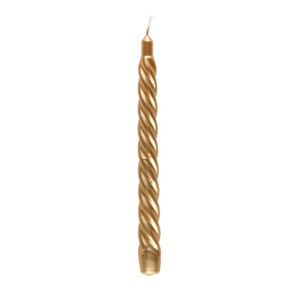 Polar Renaissance candle metallic gold 23 cm Burning time approx. 6h.