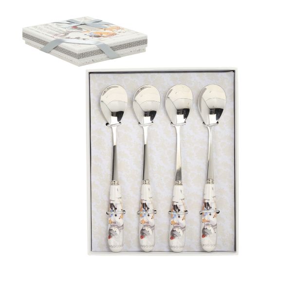 Lusikad MIA SNOW 4tk 15cm kinkekarbis