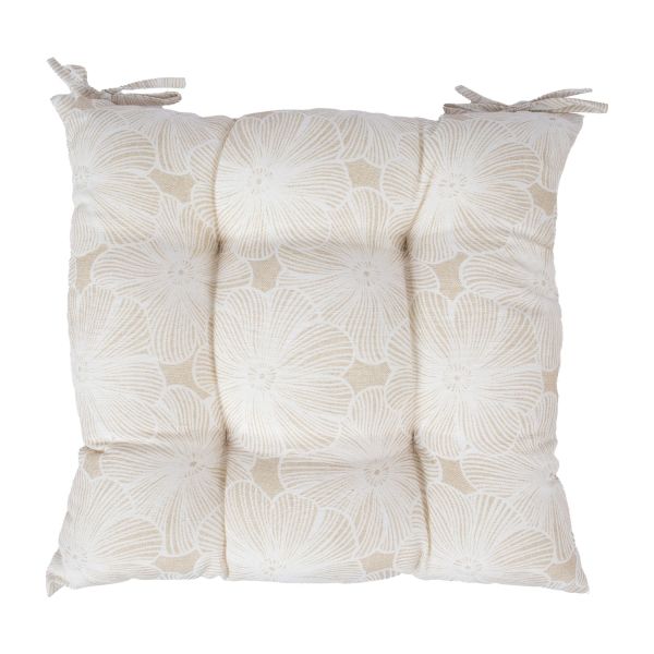 Chair cushion LONETA NEW 40x40cm, light flower