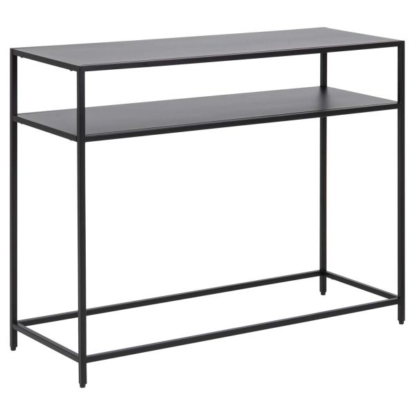 Console table NEWCASTLE 100x35xH79cm, black