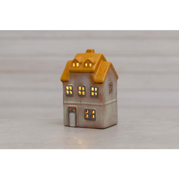 LED-latern HOUSE ARIZONA H20cm, taimer 6h