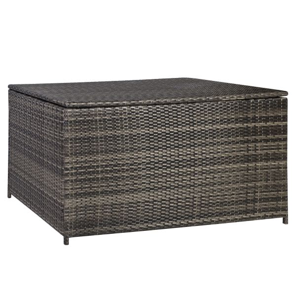 Ящик для подушек WICKER 140x80x65см, тёмно-коричневый