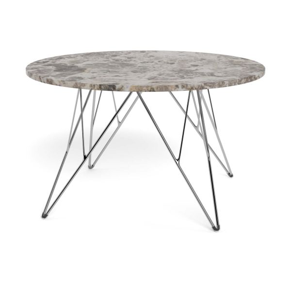 Журнальный столик PRUNUS D80xH46,2см, коричневый