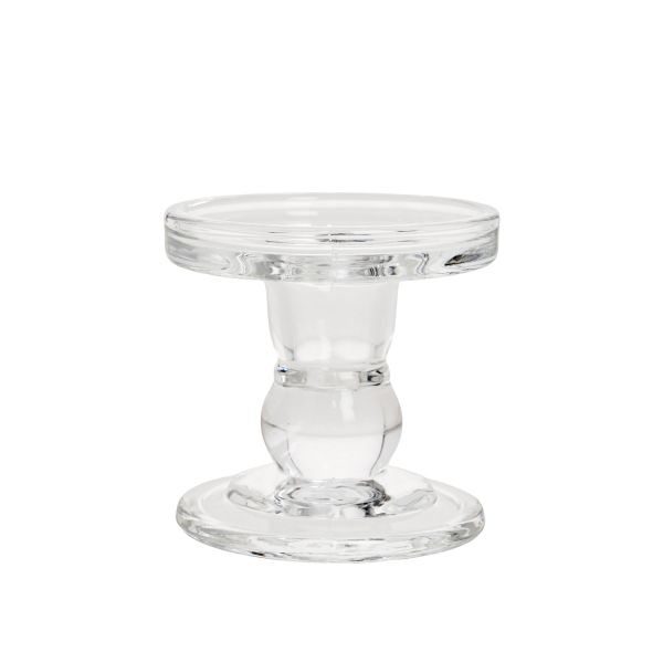 Candlestick SALITA D8xH8.5cm, glass
