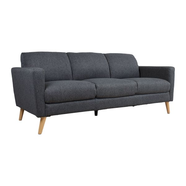 Sofa KAILI 3-seater, dark grey