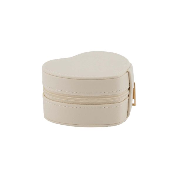 Jewellery box SHANON HEART 9.5x8xH5.3cm, vhite