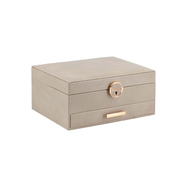 Jewellery box SHANON LED 23x17.5xH10.5cm, beige