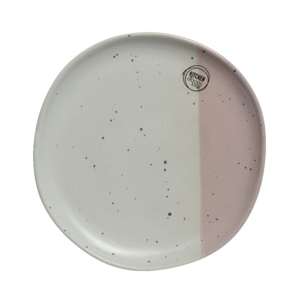 Plate LUVE D20cm, white and pink