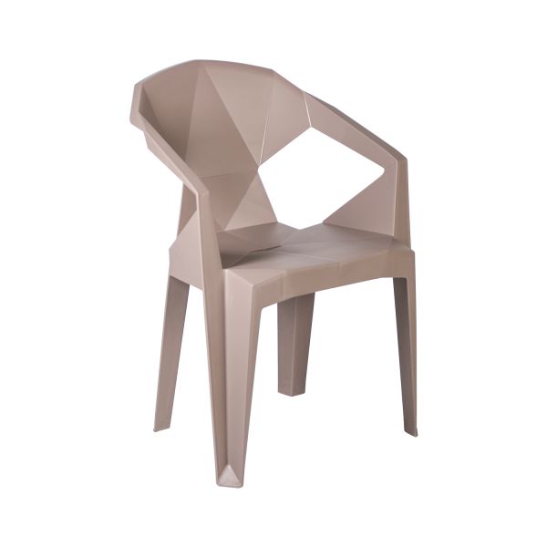 Стул MUZE 56x50,6xH80см, таупе пластик