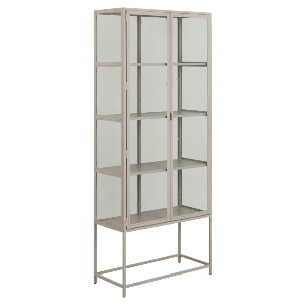 Vitriinkapp SEAFORD 77x35xH185,6cm, hall