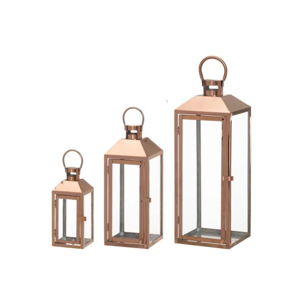 Latern BRONZE 10,5x10x23,5 cm, pronks