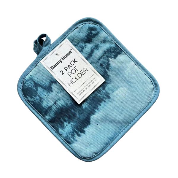 Pot holders AIMAI 2pcs 20x20cm, blue