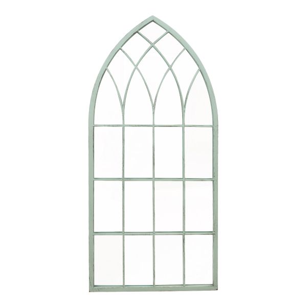 Зеркало SECRET GARDEN 50x2,5xH115см, металлическая рама антично-зеленого цвета