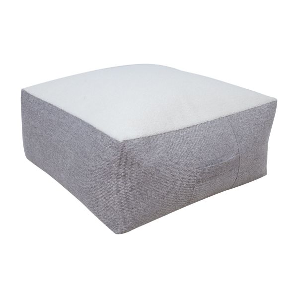 Tumba LAMB BAG 80x80xH30cm, valge/helehall