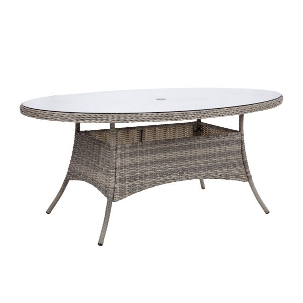 Table TRENTO 180x100xH75cm, light grey
