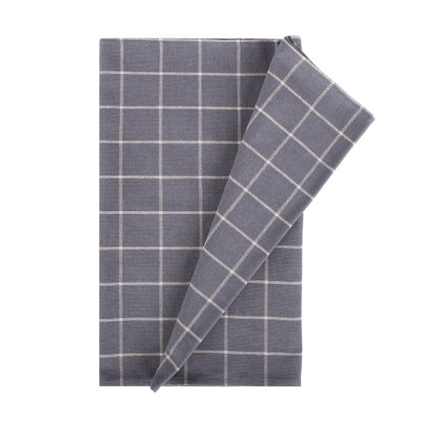 Linik LINEN 43x170cm, hall ruut