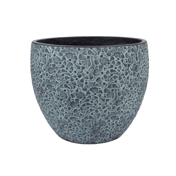 Lillepott FLORA D37xH30cm, must/hall