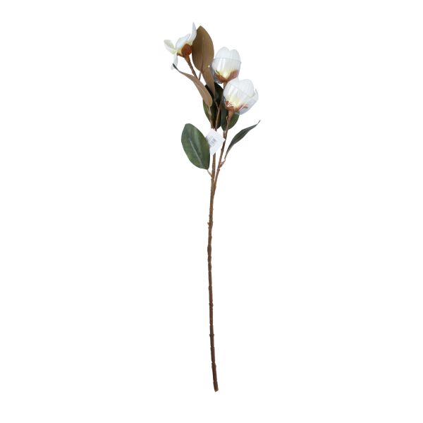 Искусственный цветок FLOWERLY H89см магнолия