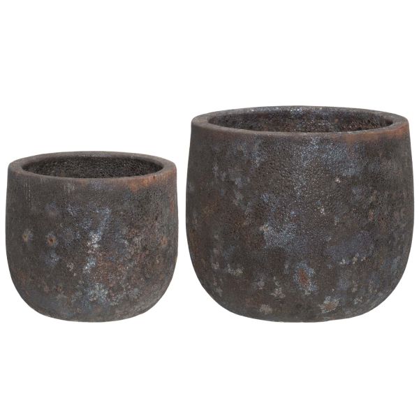 Lillepott 4Living VULCANO D36xH31cm, tumehall