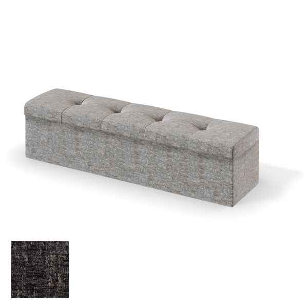 Storage box for continental bed RED/BLACK ULVASEN AVOLA 180cm, dark grey