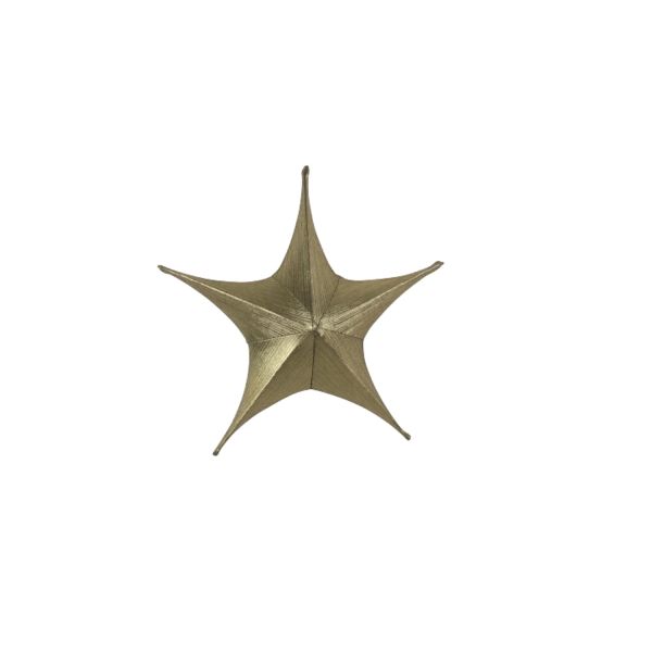 decorative star Starlet, gold-metallic, 100% poylester, d. 65 cm