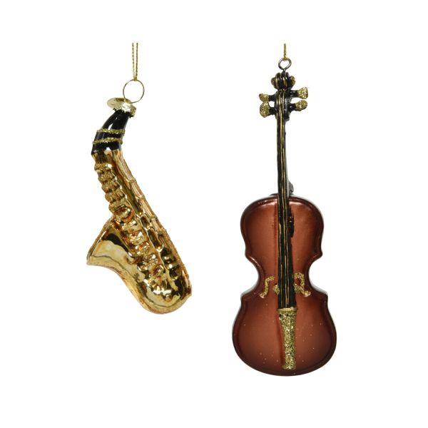 Jõuluehe SHINE MUSIC 12cm klaas, mix