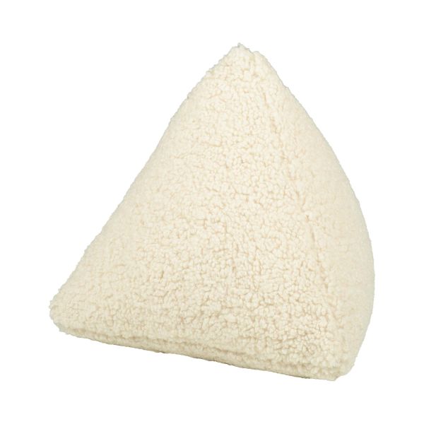 Pillow LARRY tetrahedron, 32x32x32cm, natural white