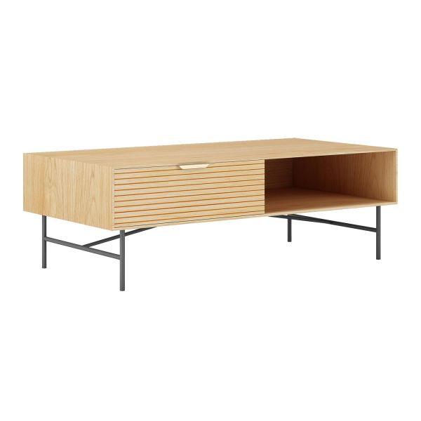 Coffee table BASSEL 120x60xH40cm, 3D melamine