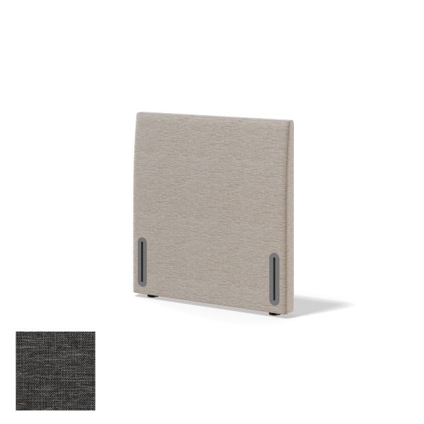 Headboard RED/BLACK DIONE MANGO 80cm, dark grey