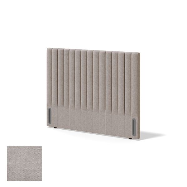 Headboard RED/BLACK NEW YORK CLIFF 120cm, light grey