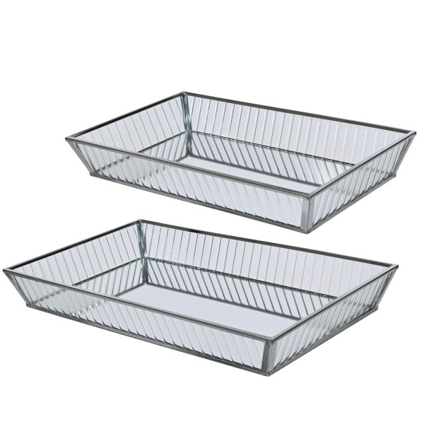 Tray SHINE GLASS 18x30xH4cm