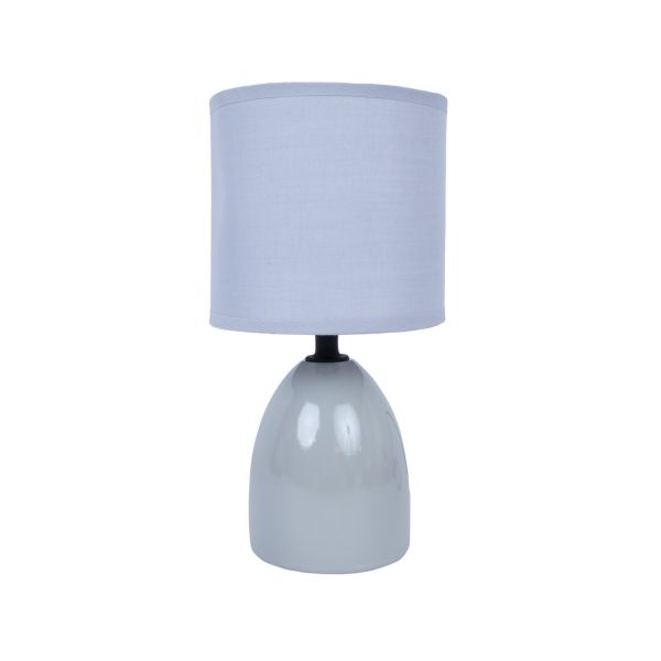 Table lamp LUNAR H23cm, grey