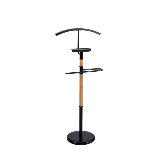 Suit stand FOREST 45x28xH110cm, black/natural