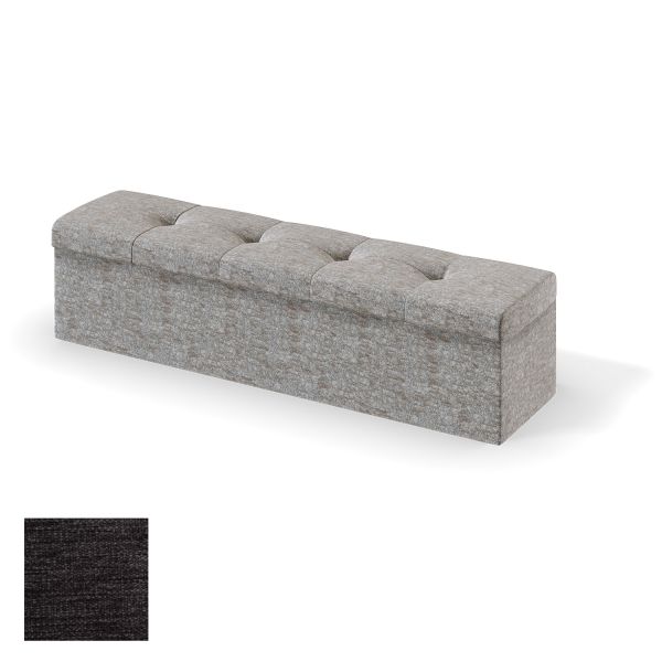 Storage box for continental bed RED/BLACK ULVASEN VERANO 180cm, dark grey