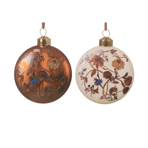 Christmas ornament XMAS FLOWER D8cm/1pc