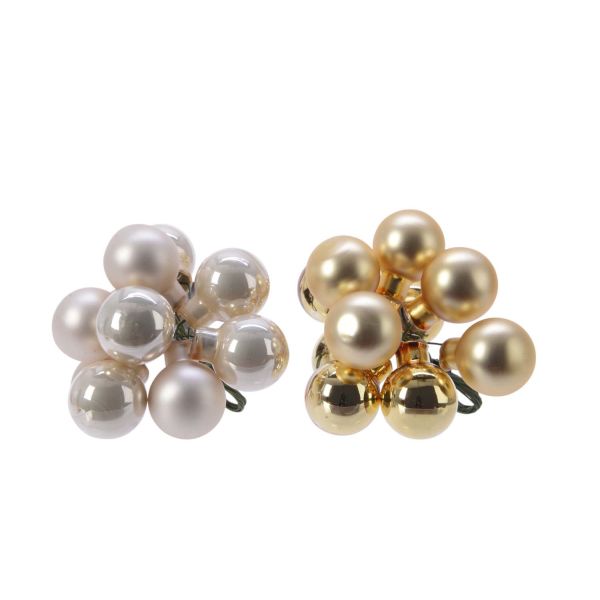 Christmas ornament SHINE BAUBLES bunch, mix