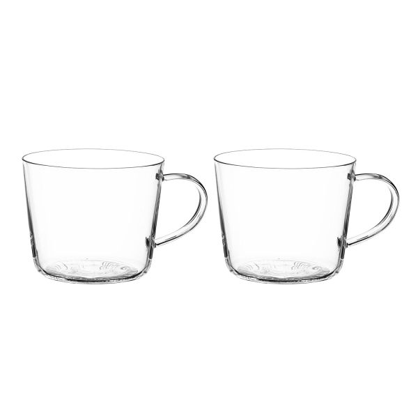 Drinking glasses CUP 2pcs D10xH8.3cm 500ml, with handle