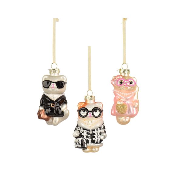 Christmas ornament CHARM DOG H8.9cm, mix
