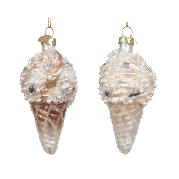 Christmas ornament CHARM ICE CREAM H9.5cm, mix