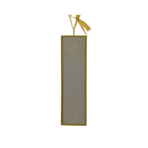 Christmas ornament CHARM MIRROR H16cm, golden