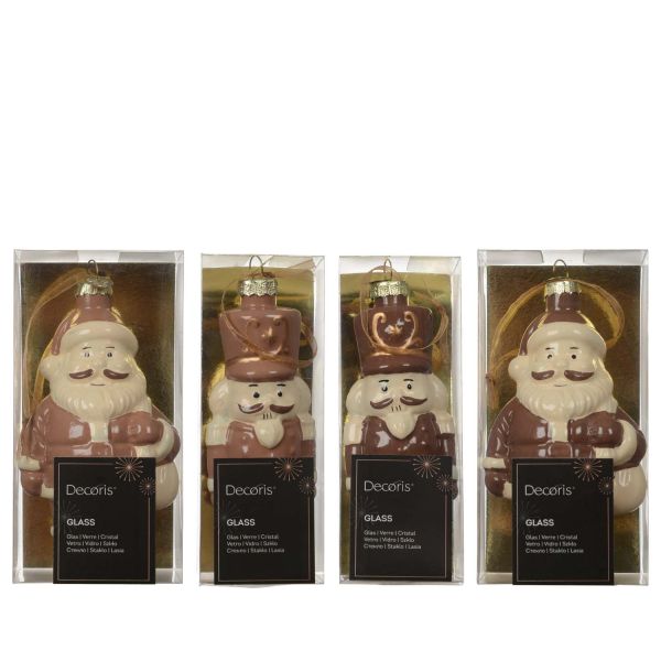 Christmas ornament CHARM SANTA H11.9cm, mix