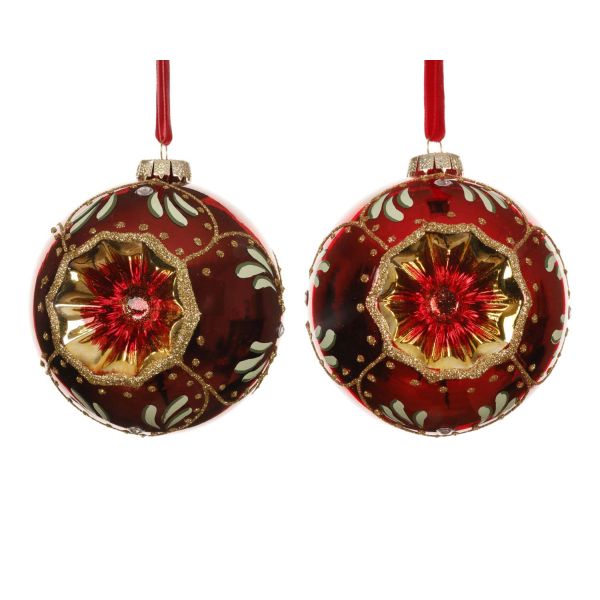 Christmas ornament CHARM SPARKLE D10cm, mix