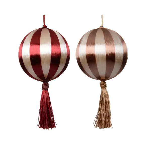 Christmas ornament CHARM TASSEL D10cm, mix