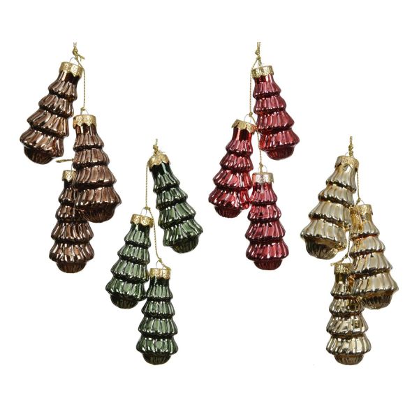 Christmas ornament CHARM TREE H6cm, mix