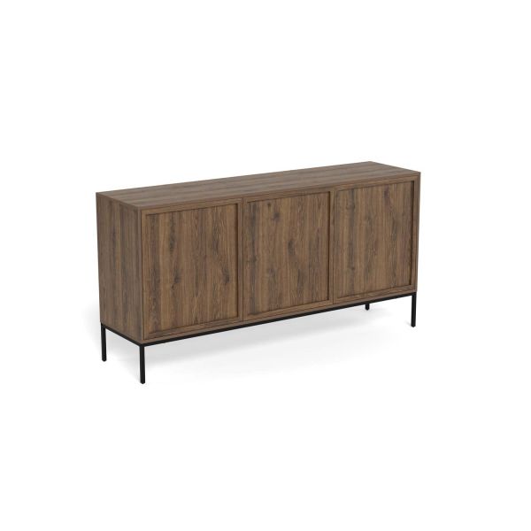 Sideboard PALMDALE 158x40xH80cm, dark brown